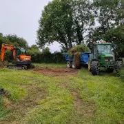 tractor and digger